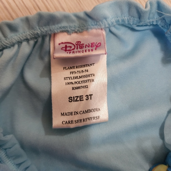 Disney Ariel Little Mermaid Nightgown Pajama Size 3T - Picture 6 of 6